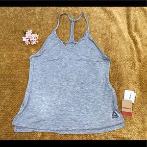 Reebok race back workout top.